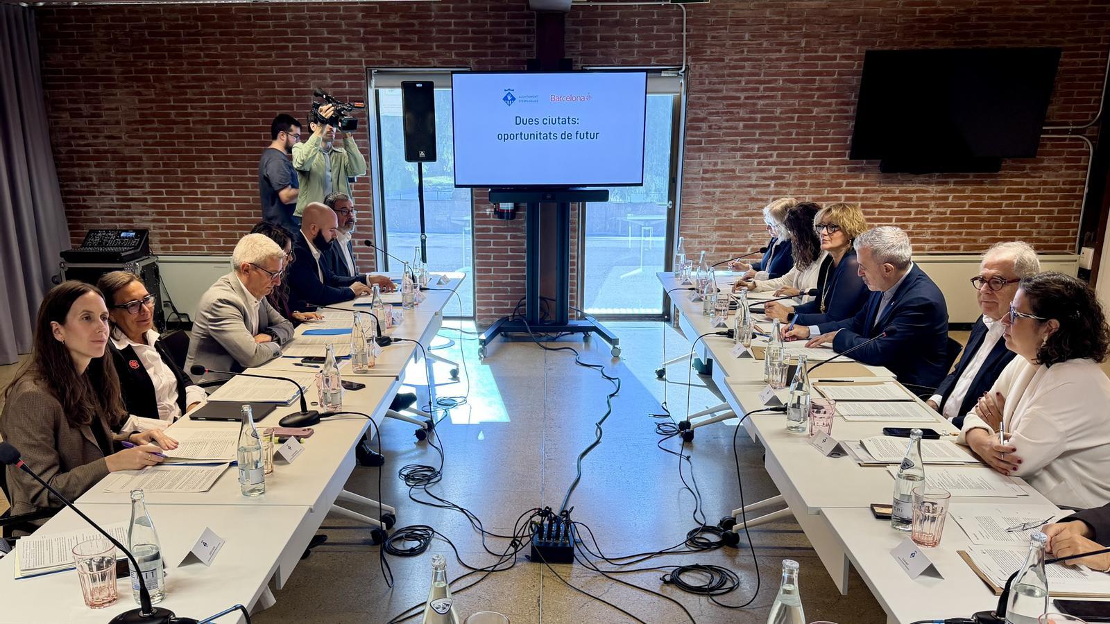 Meeting between the city councils of Barcelona and Esplugues de Llobregat.