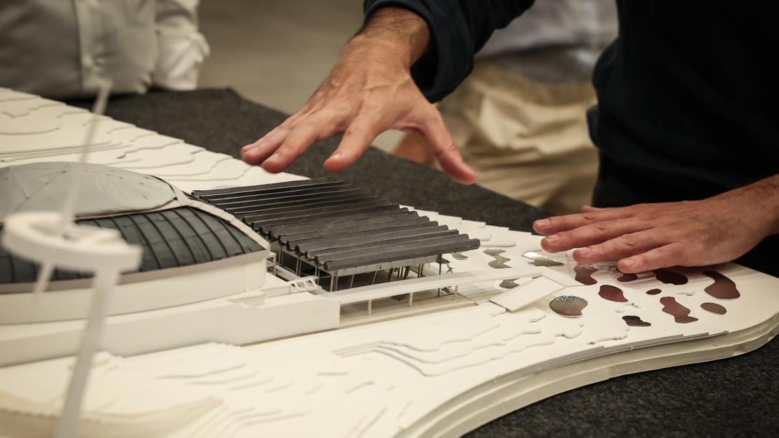 La maqueta del futuro Sant Jordi Club