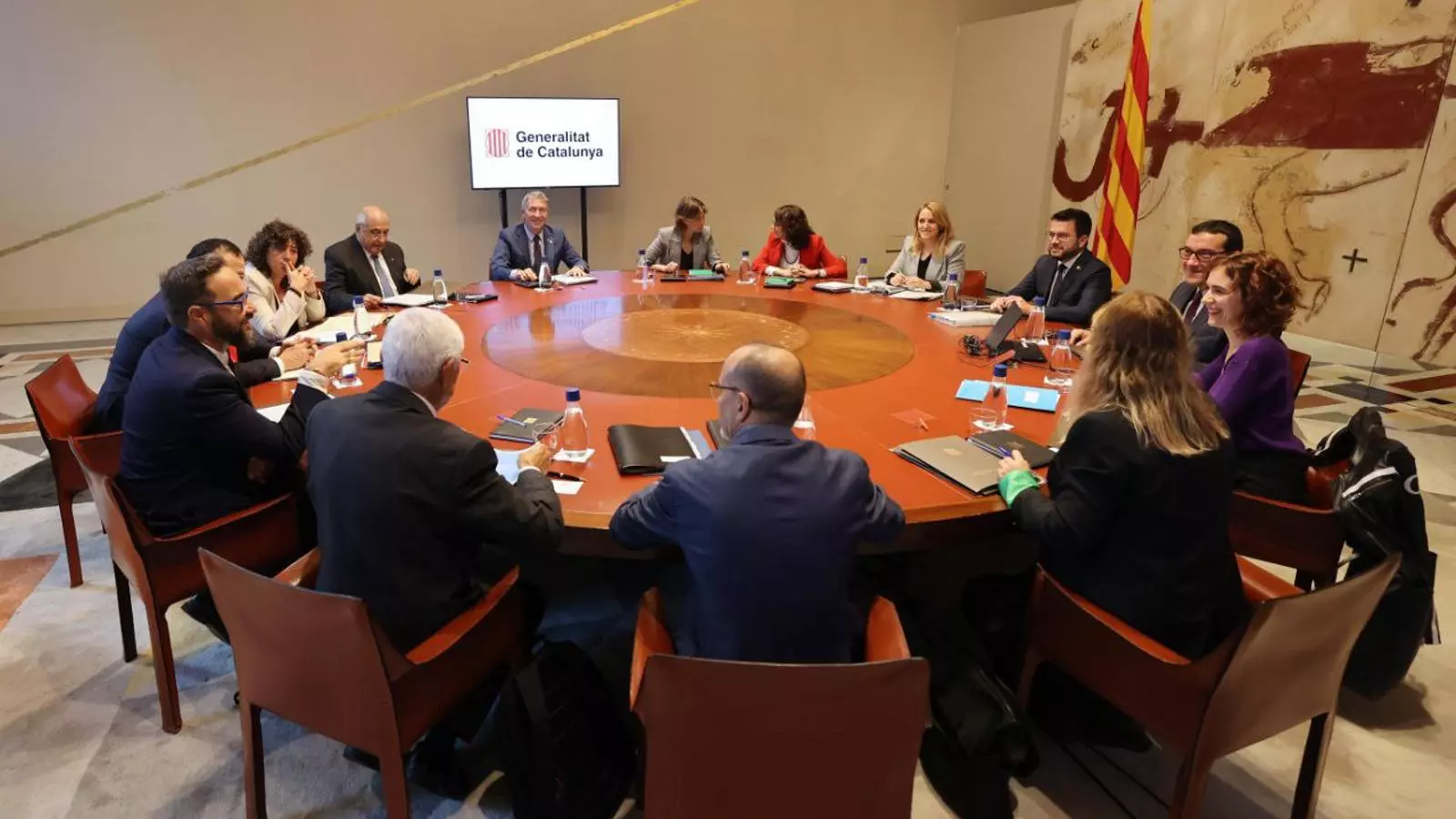 Imatge de la reunió de l'última reunió del consell executiu.